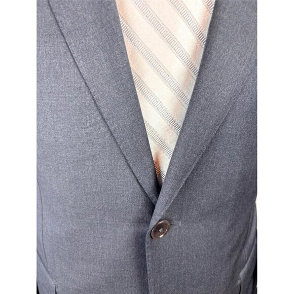 RECENT MODEL! Ermenegildo ZEGNA Modern 2-Button Dark Gray Sport Jacket 42 R e52 - Picture 3 of 4